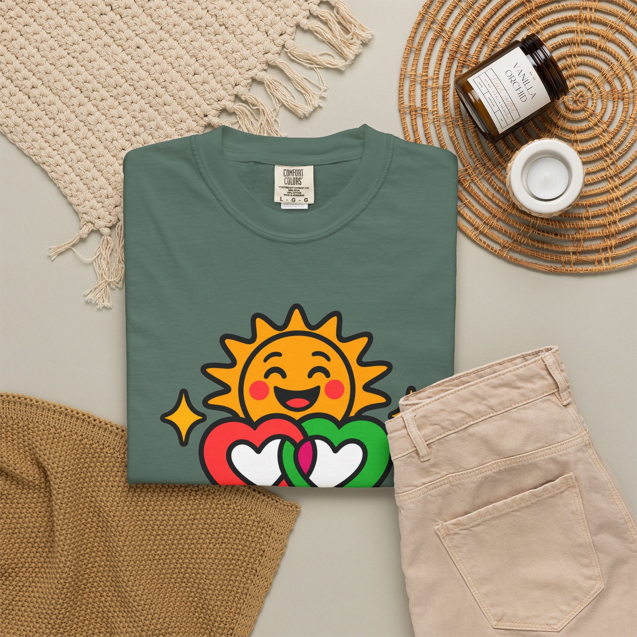 Juntos Brillamos Latino Heritage Heavyweight Tee ☀️❤️