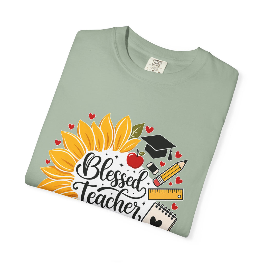 Blessed Teacher Heavyweight Tee 🌻📚✏️