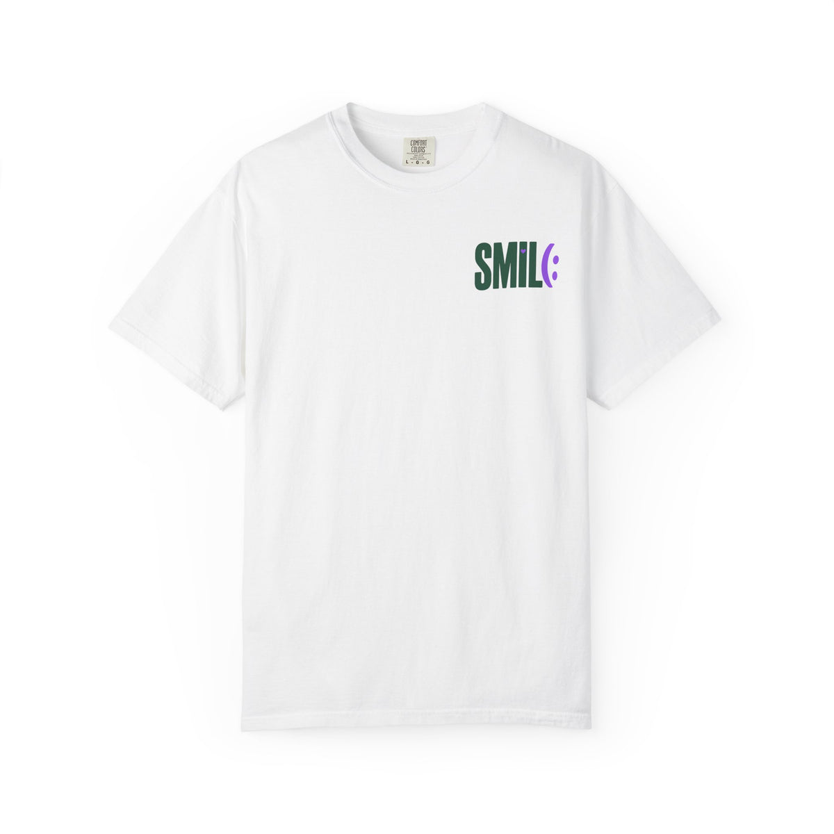 SMILE IT’S FREE! Front-and-Back Garment-Dyed Tee