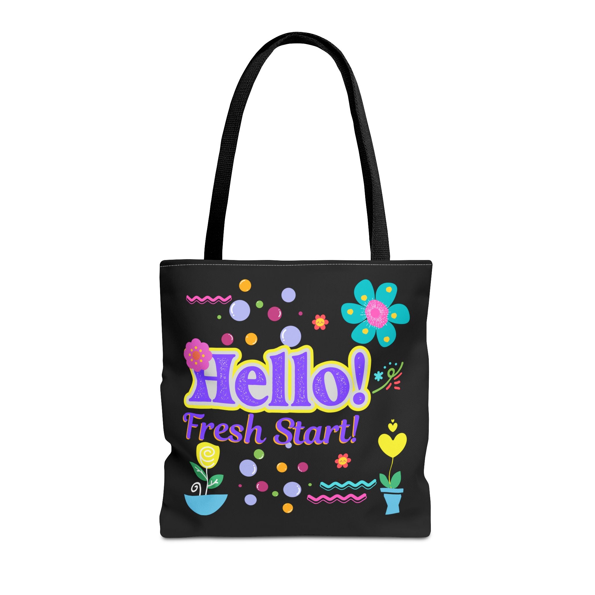 Hello Fresh Start / You've Got This" Retro Two-Sided Tote Bag