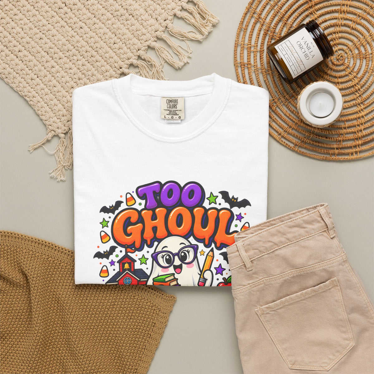 Too Ghoul for School T-Shirt — Cute Halloween Ghost Back-to-School Tee
