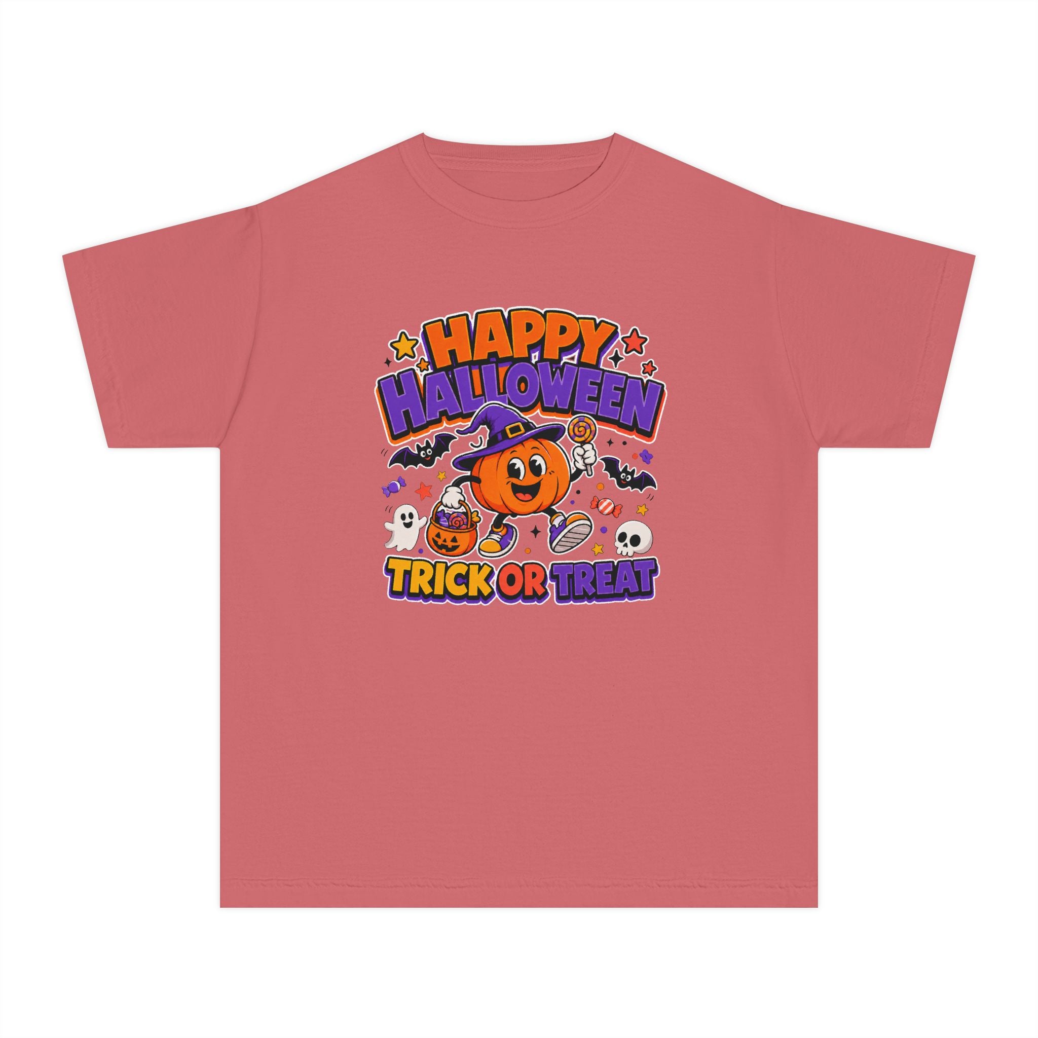 Happy Halloween Youth Trick-or-Treat Retro Tee 🎃✨