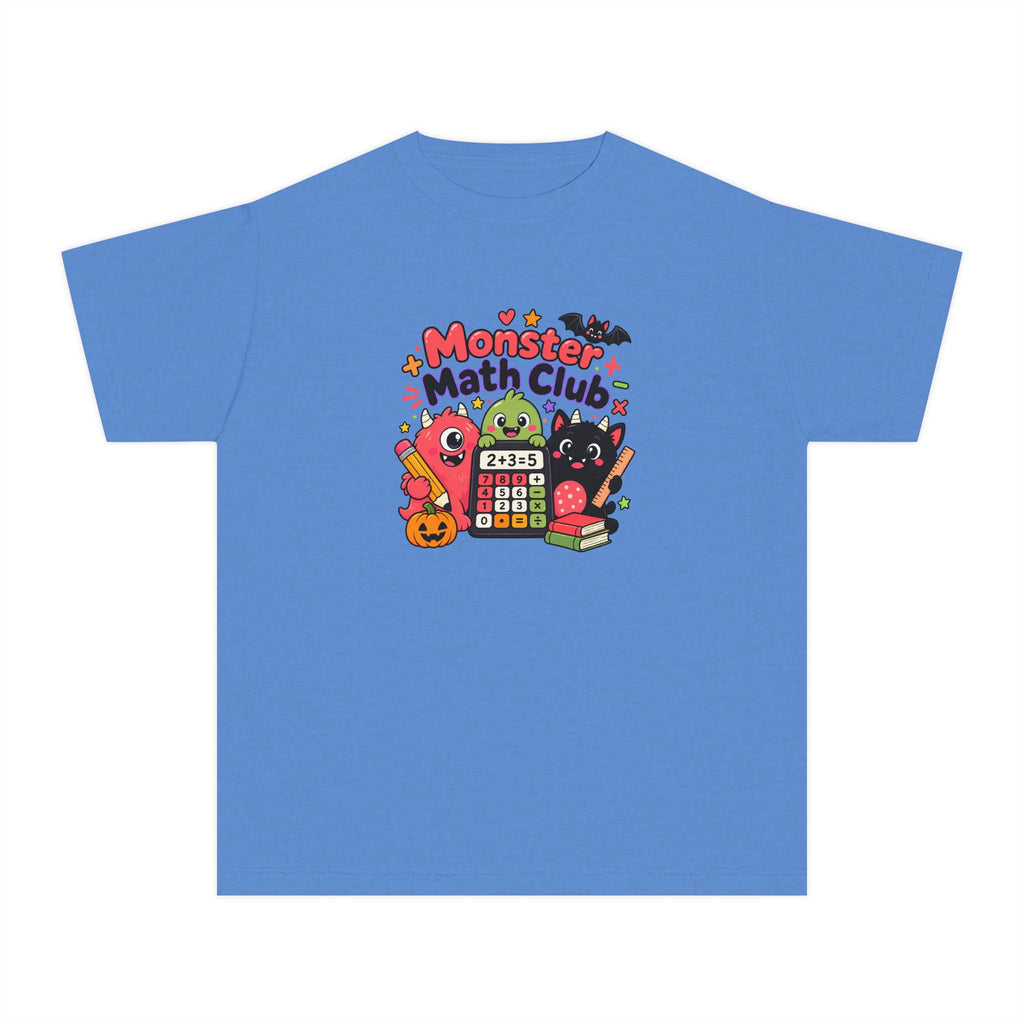 🎃 Monster Math Club Halloween Youth Retro Tee 🧮👻