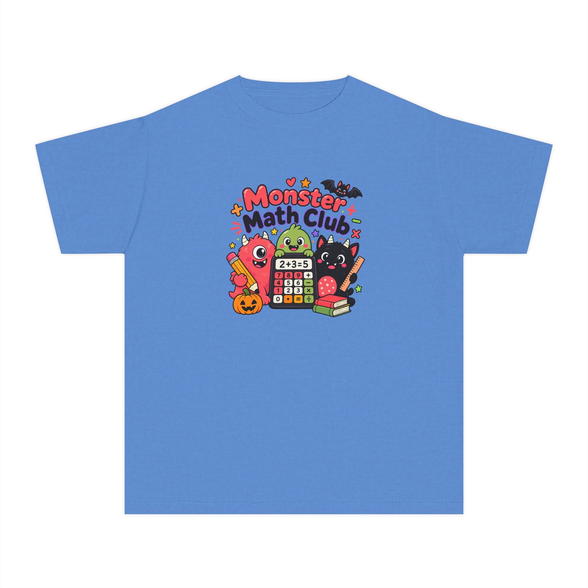 🎃 Monster Math Club Halloween Youth Retro Tee 🧮👻
