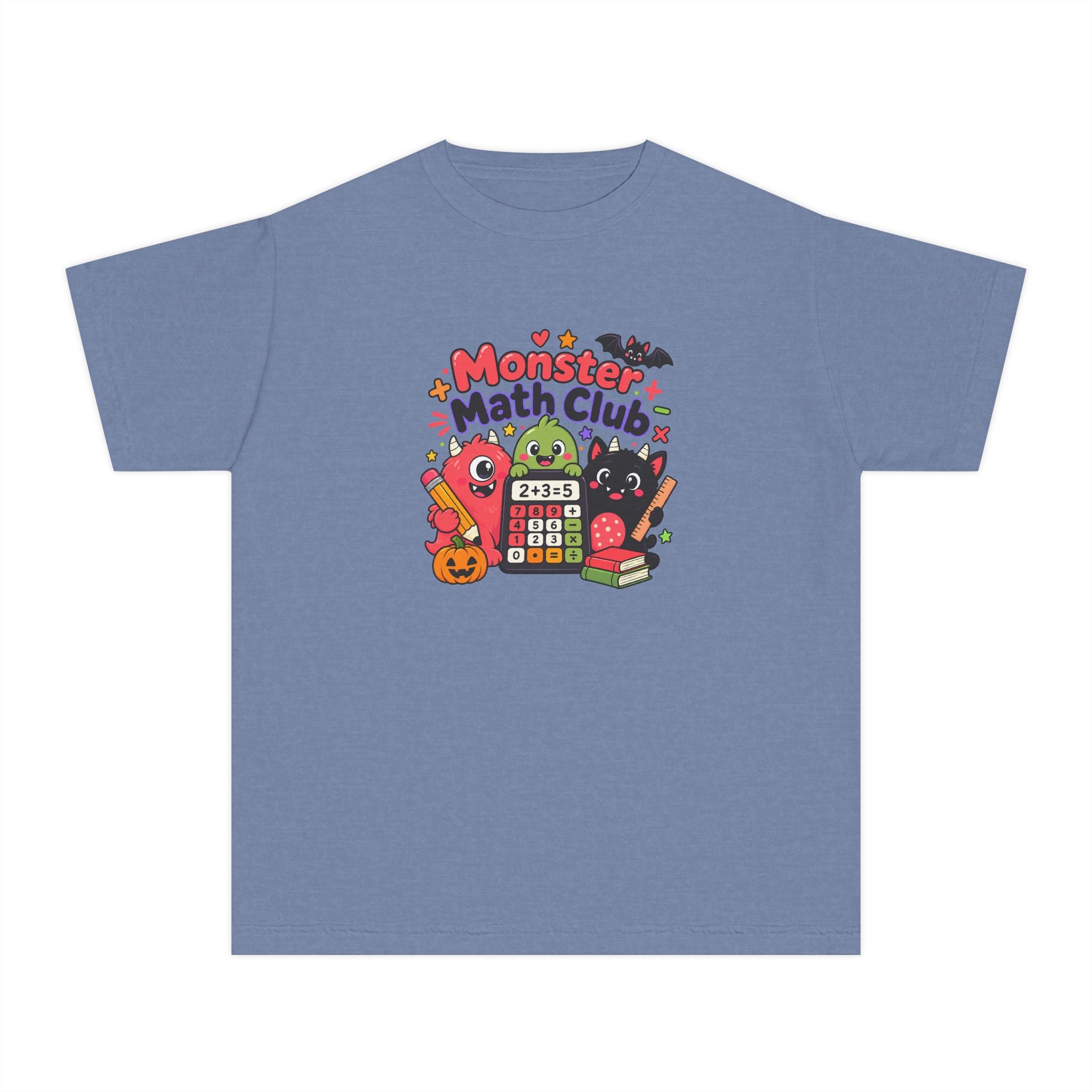 🎃 Monster Math Club Halloween Youth Retro Tee 🧮👻