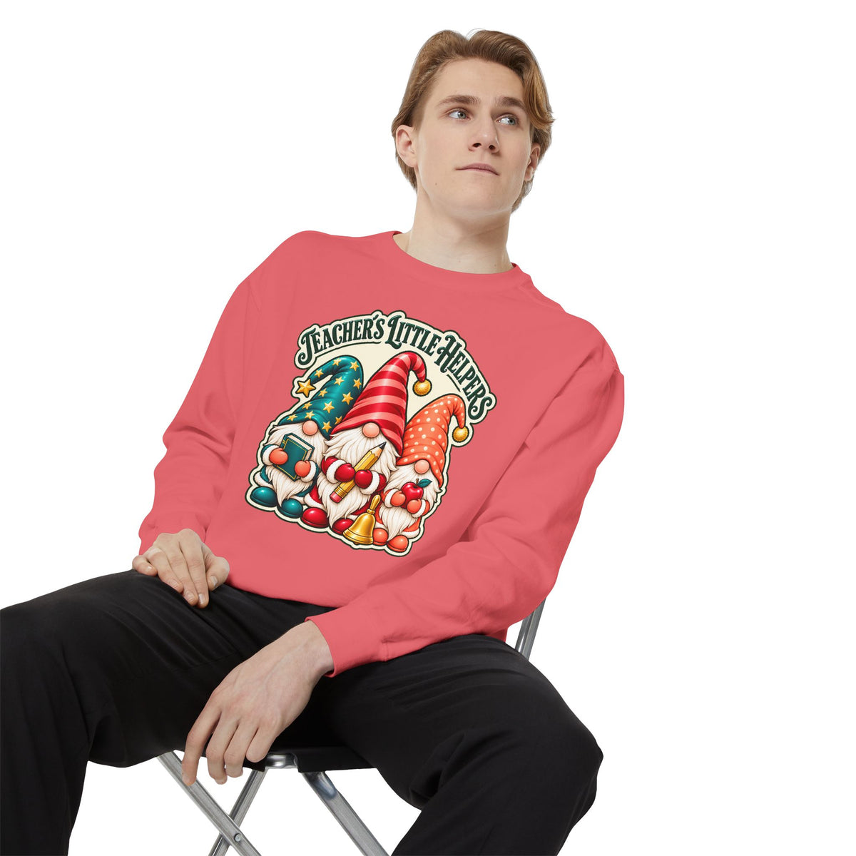 Teachers Little Helpers Gnome Christmas Sweatshirt