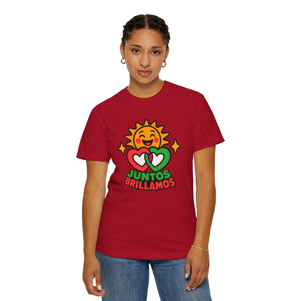 Juntos Brillamos Latino Heritage Heavyweight Tee ☀️❤️