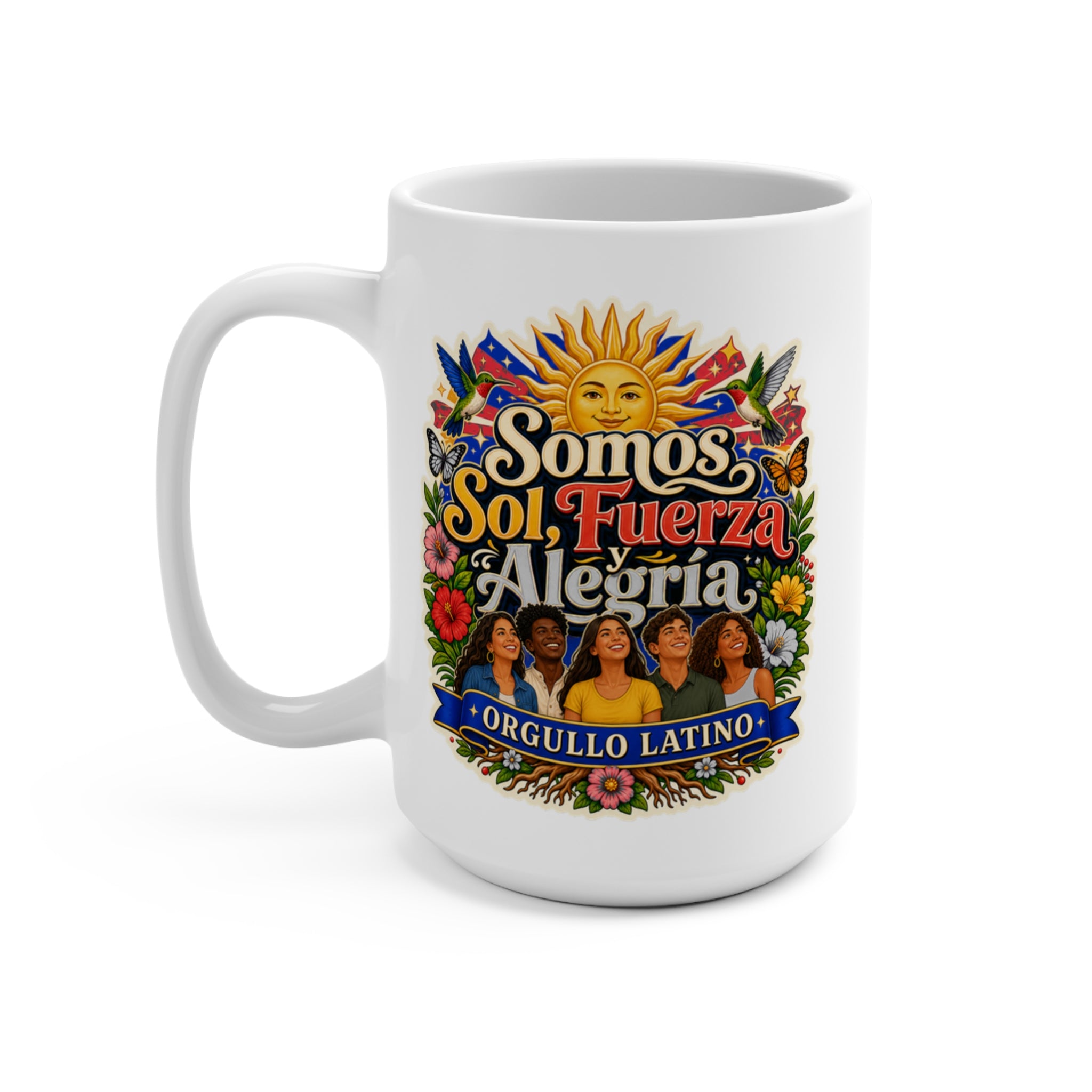 Sabor Que Cuenta Historias Mug - Hecho Con Amor Coffee Cup - Hispanic Family Cooking Gift for Abuelas, Home Cooks and Food Lovers