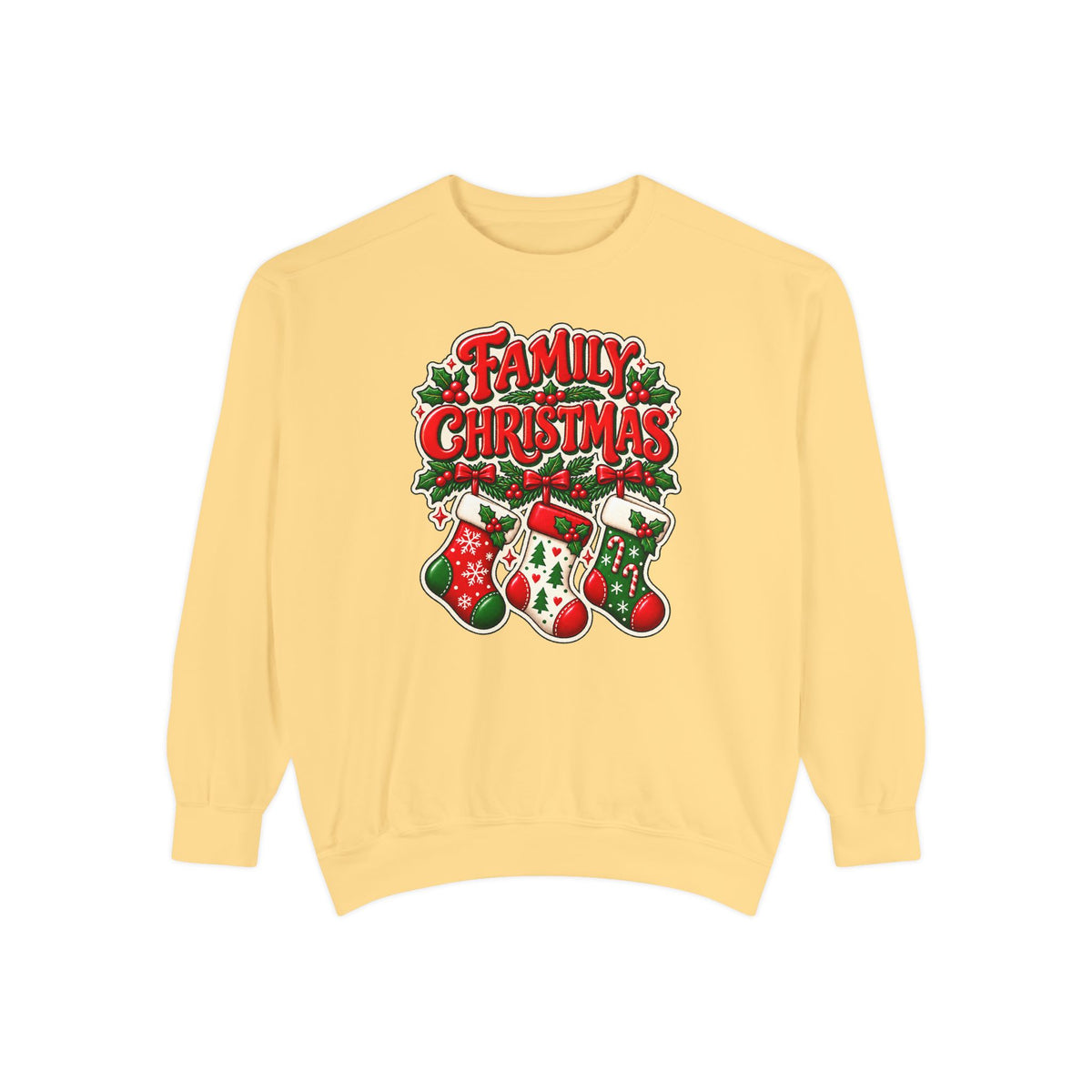 Family Christmas Stocking Holiday Sweatshirt