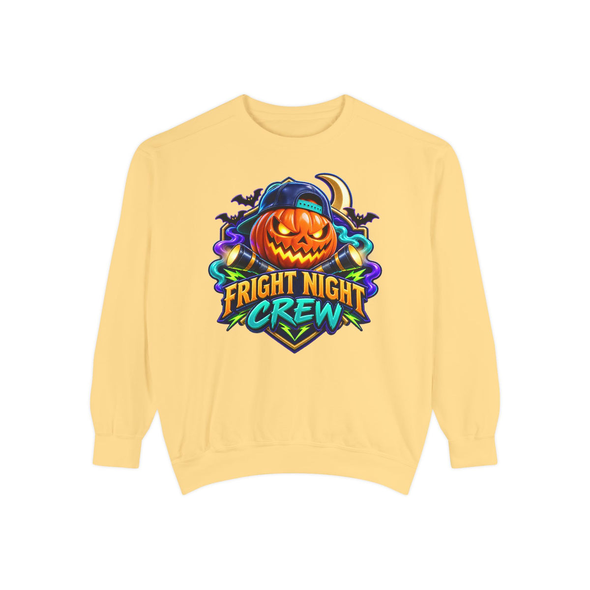 Fright Night Crew Halloween Sweatshirt 🎃 | Pumpkin Halloween Pullover