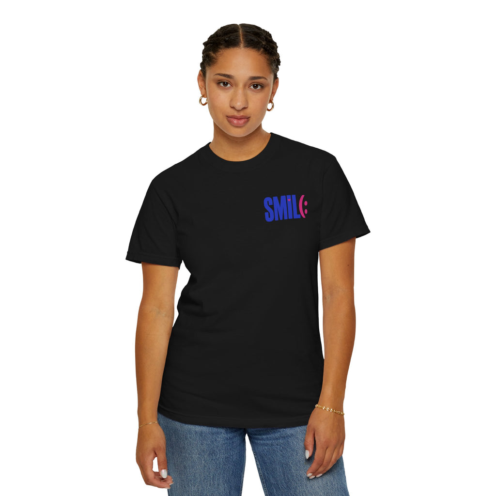SMIL(: It’s Free Garment-Dyed Graphic Tee