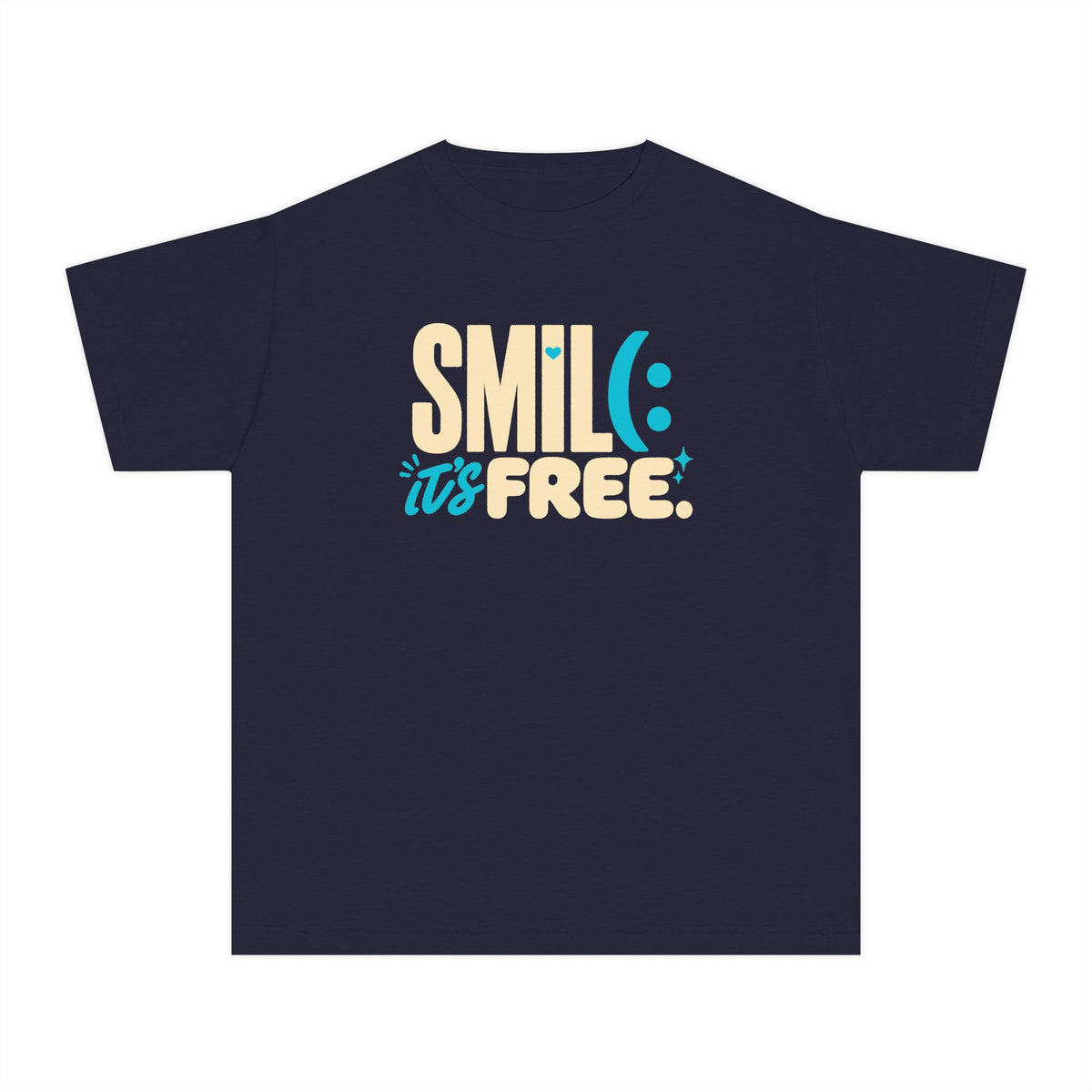 SMILE IT’S FREE! Youth Garment-Dyed Tee