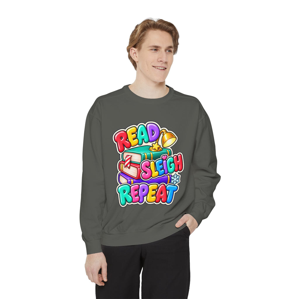Read, Sleigh, Repeat Christmas Sweatshirt 📚🔔❄️
