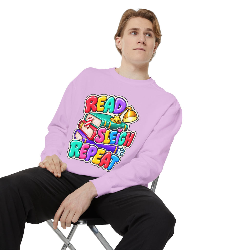 Read, Sleigh, Repeat Christmas Sweatshirt 📚🔔❄️