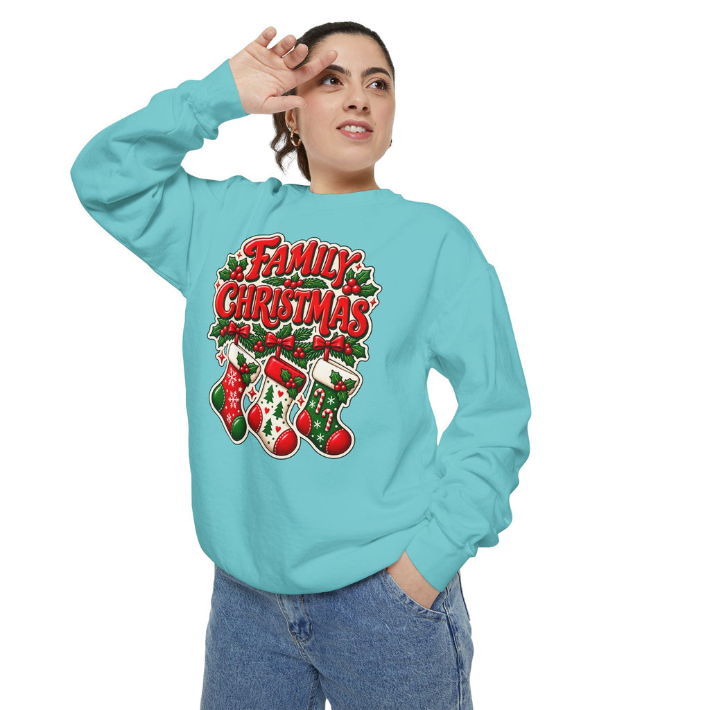 Family Christmas Stocking Holiday Sweatshirt