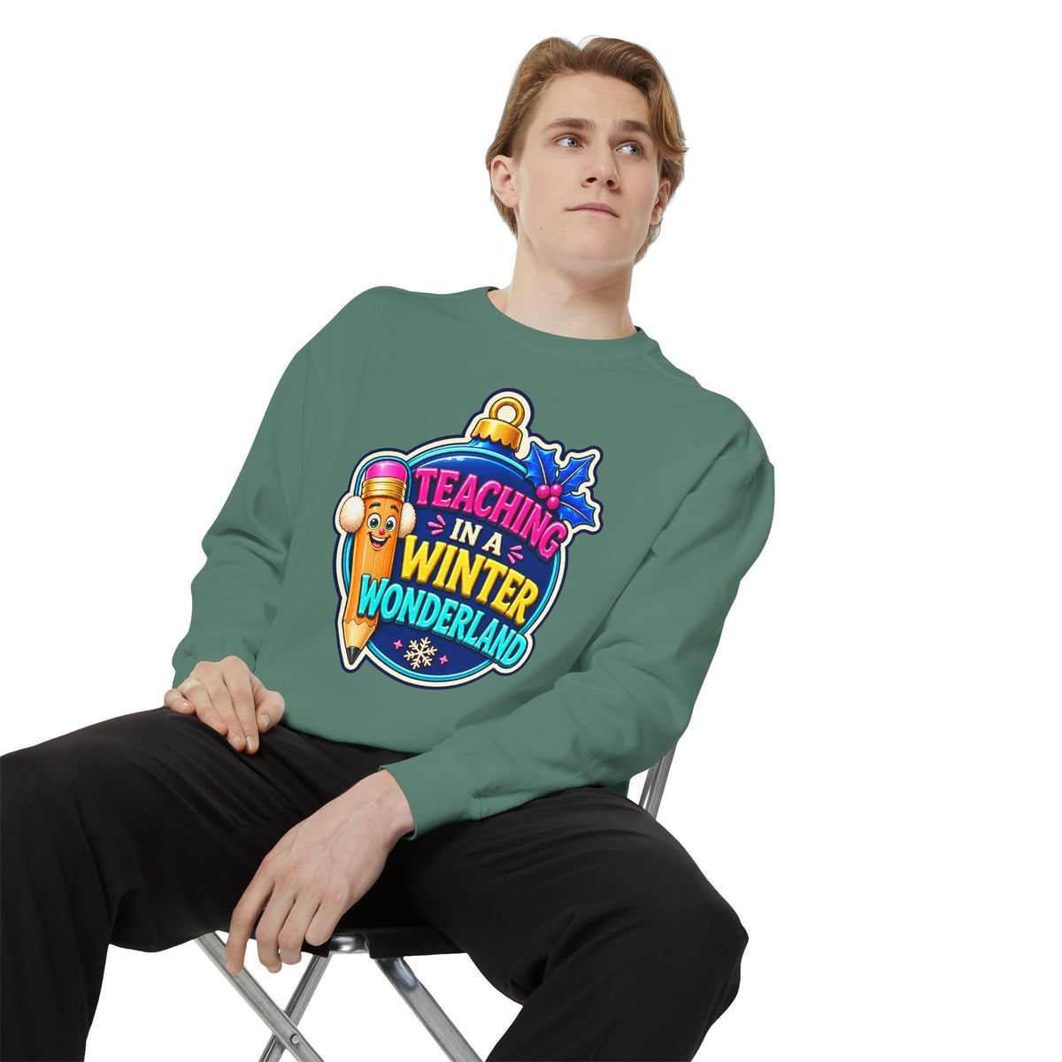 Teaching in a Winter Wonderland Christmas Sweatshirt
