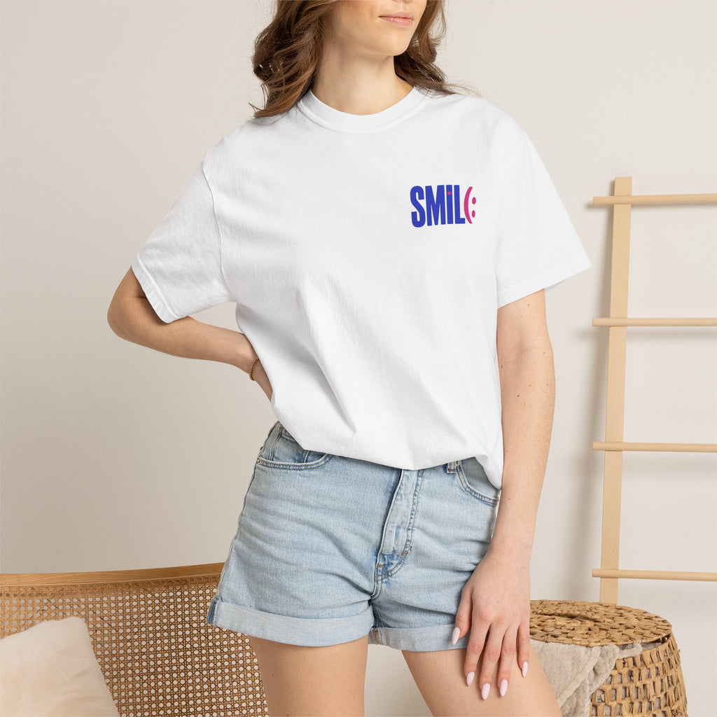 SMIL(: It’s Free Garment-Dyed Graphic Tee