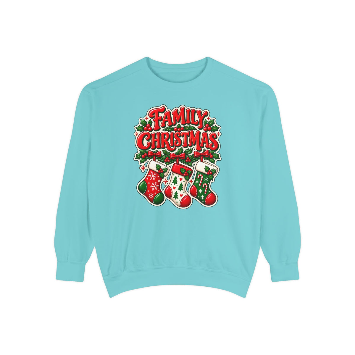 Family Christmas Stocking Holiday Sweatshirt