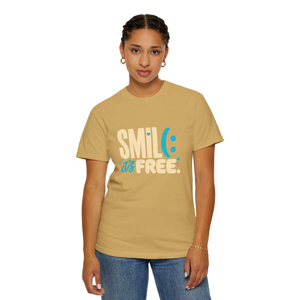 SMIL(: It’s Free Garment-Dyed Graphic Tee