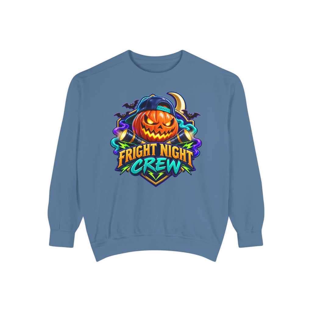 Fright Night Crew Halloween Sweatshirt 🎃 | Pumpkin Halloween Pullover