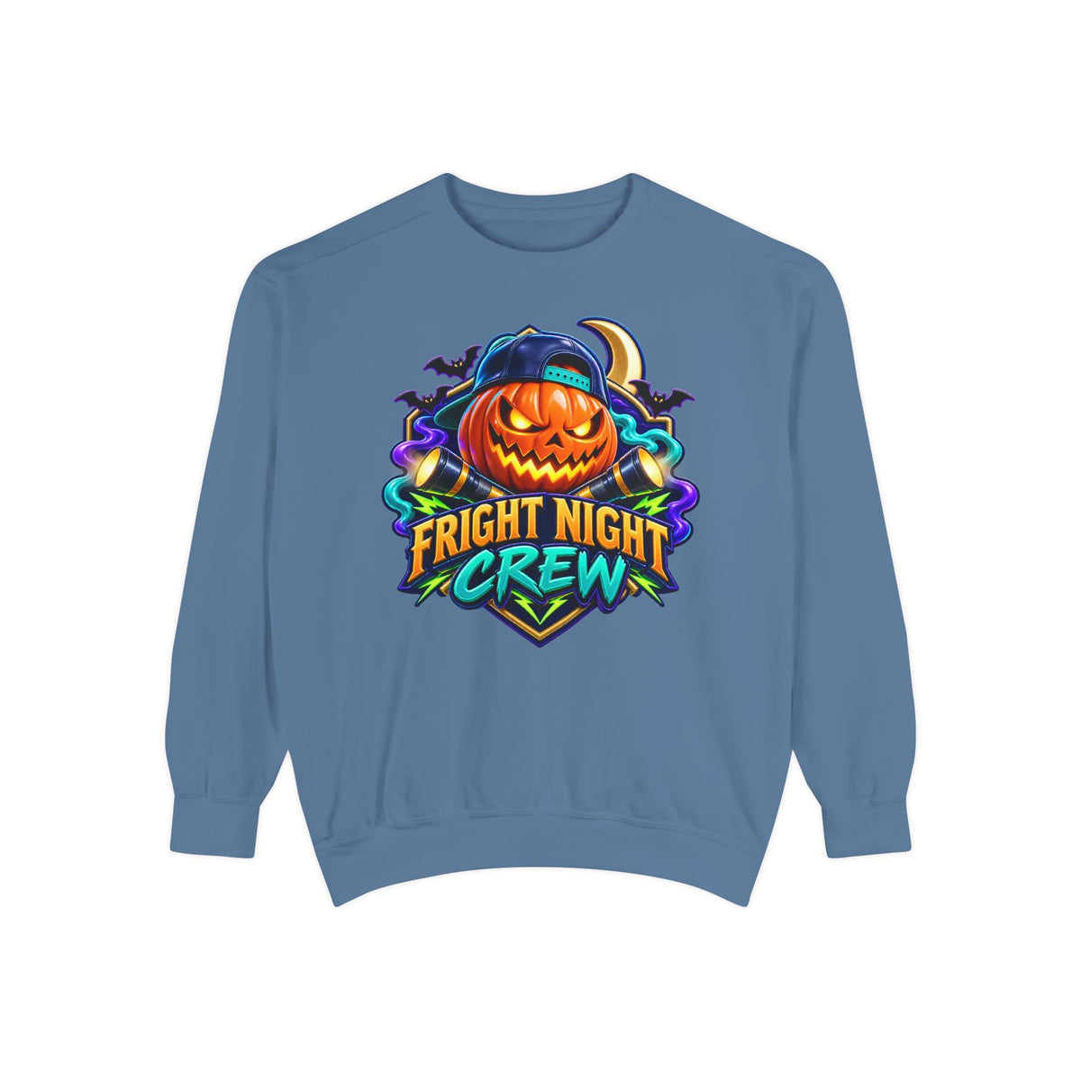 Fright Night Crew Halloween Sweatshirt 🎃 | Pumpkin Halloween Pullover
