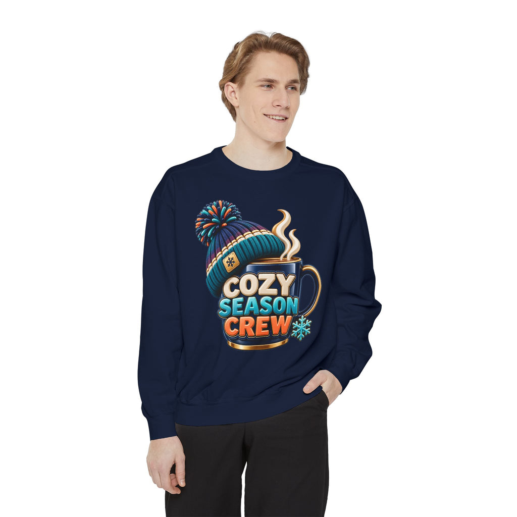 Cozy Season Crew Coffee Lover Sweatshirt ☕️❄️ | Winter Coffee Graphic Pullover