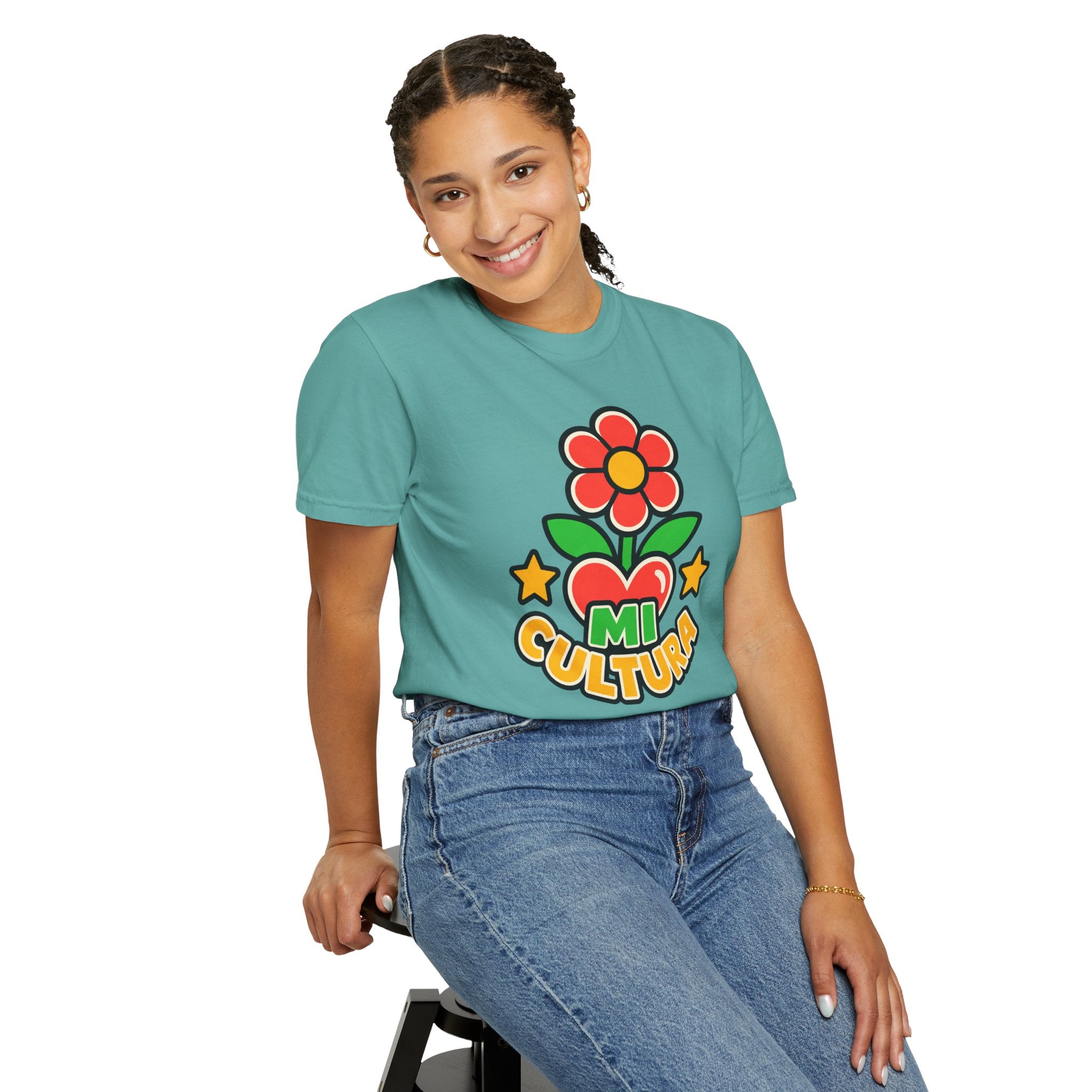 Mi Cultura Latino Heritage Heavyweight Tee 🌺❤️