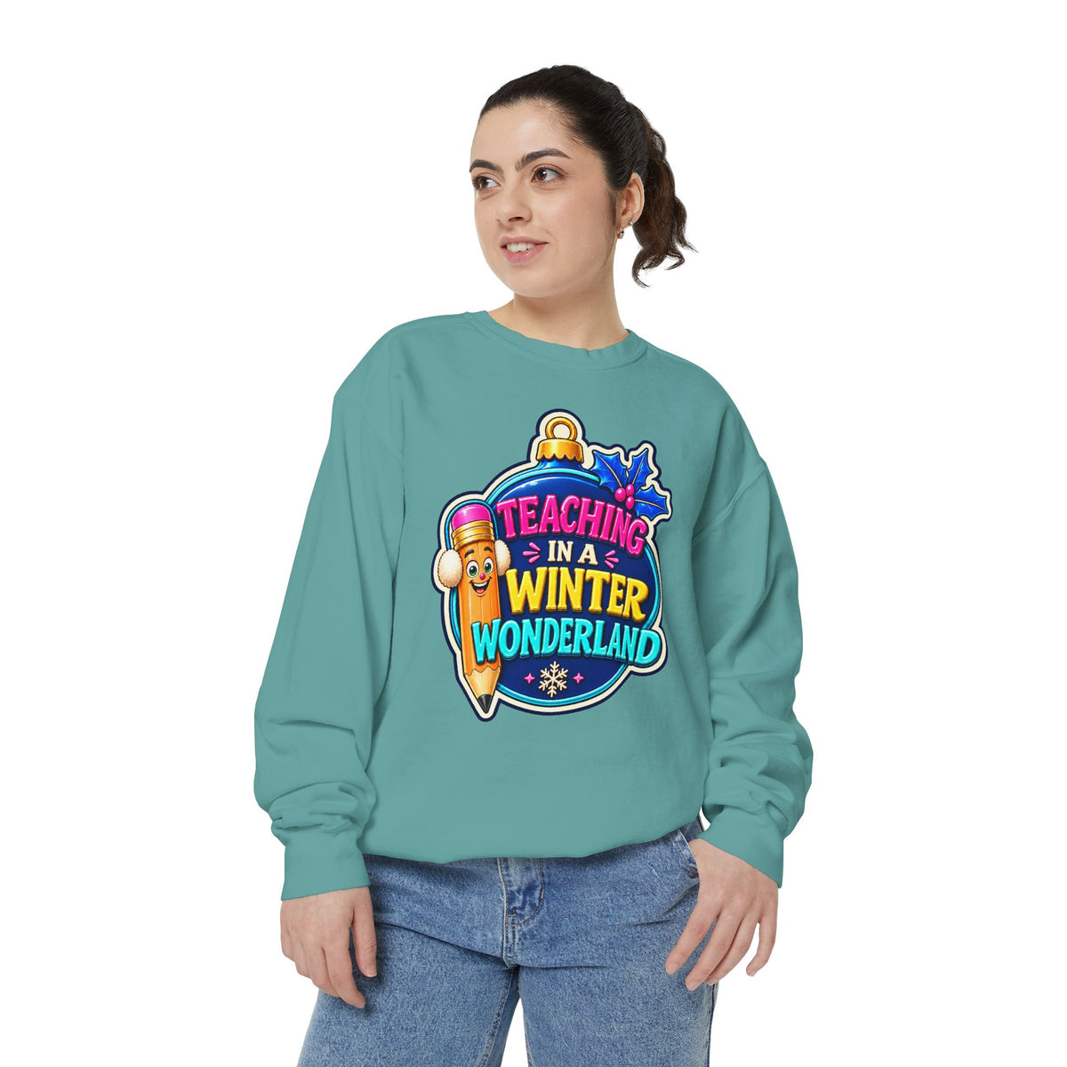 Teaching in a Winter Wonderland Christmas Sweatshirt
