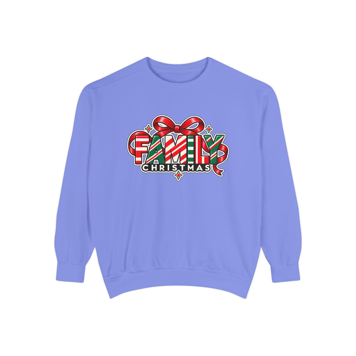 Family Christmas Candy Cane Holiday Sweatshirt