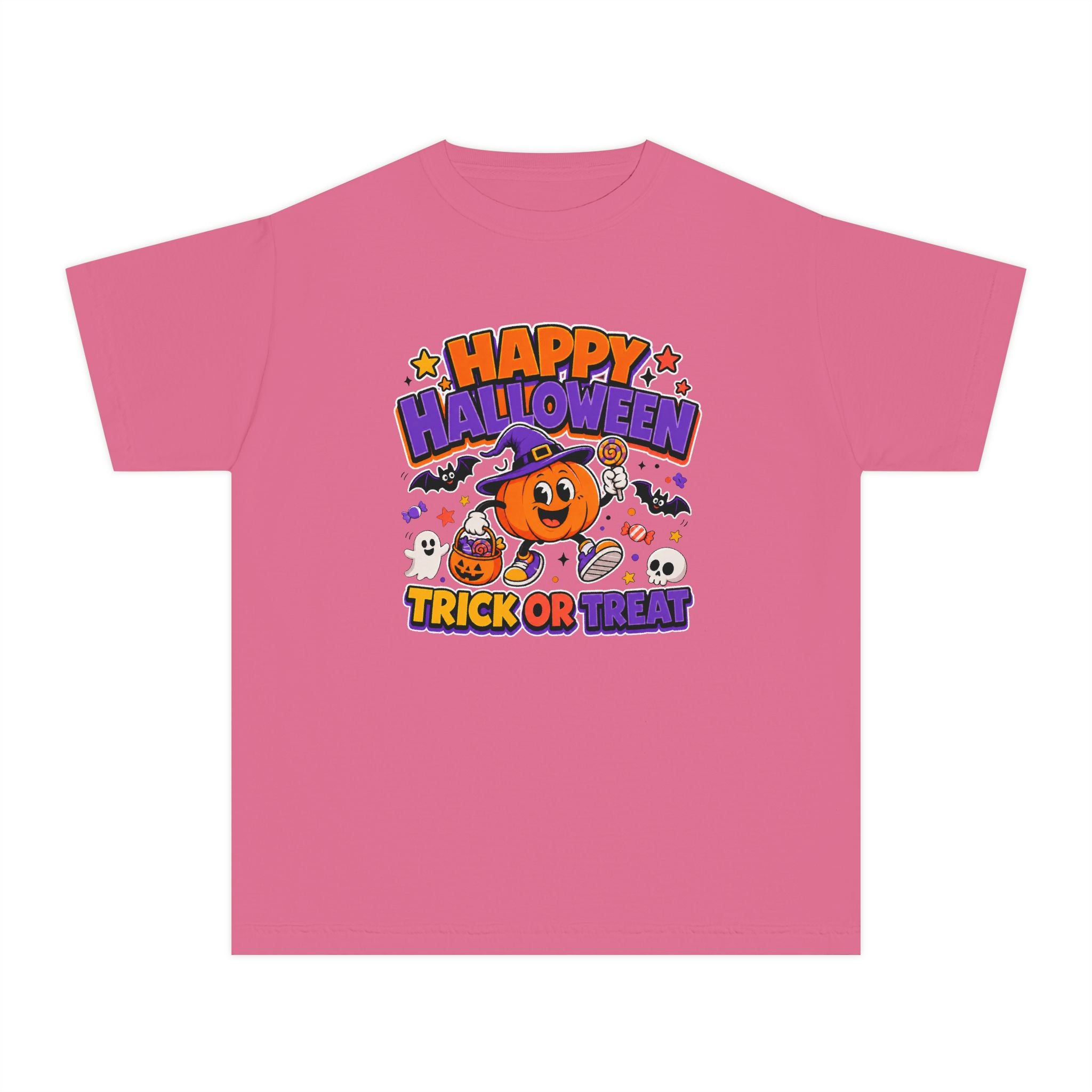Happy Halloween Youth Trick-or-Treat Retro Tee 🎃✨