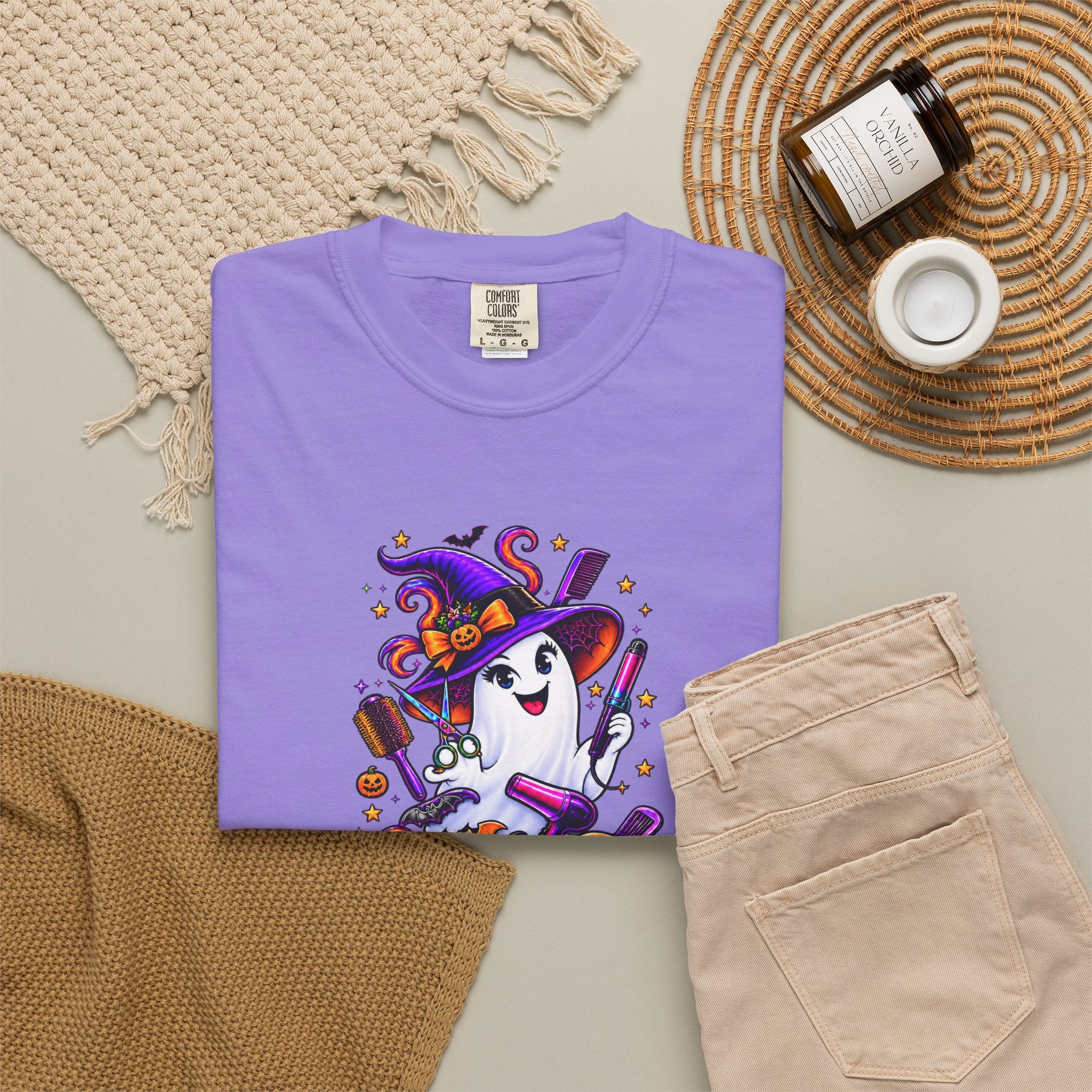 Spooky Stylist Halloween Tee – Adult Unisex Beauty Salon Party Shirt