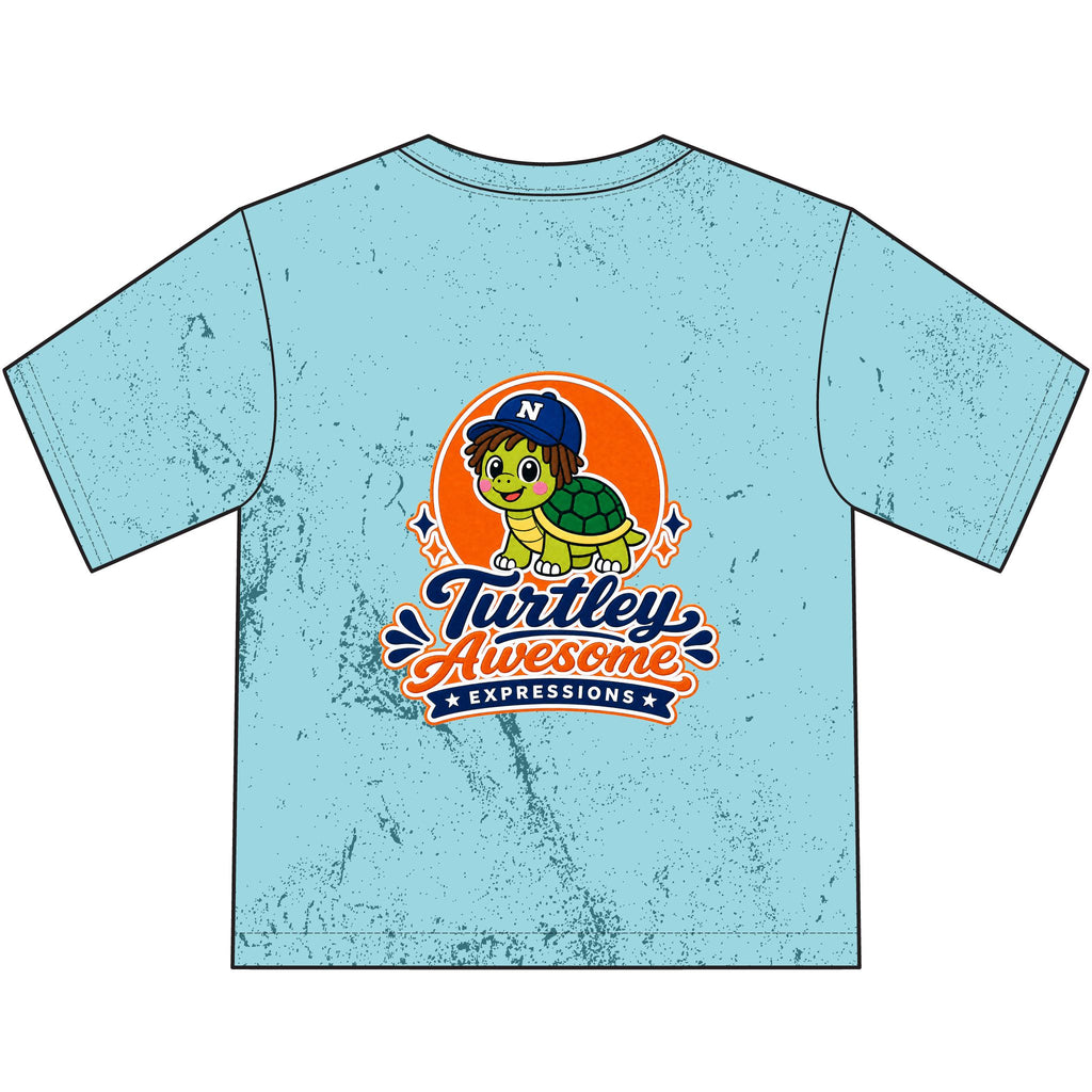 Turtley Awesome Distressed Youth Comfort Colors® Tee 🐢✨