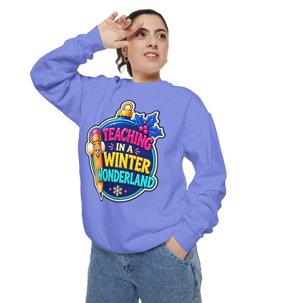 Teaching in a Winter Wonderland Christmas Sweatshirt