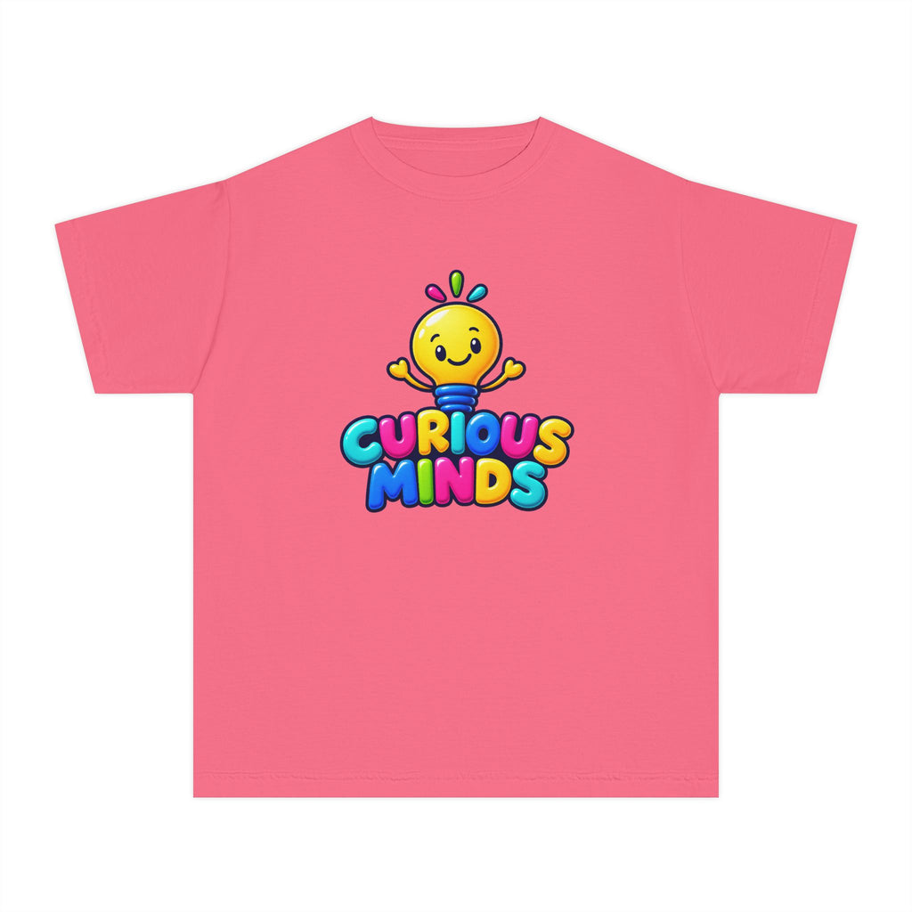 💡 Curious Minds Kids Tee Colorful Happy Character