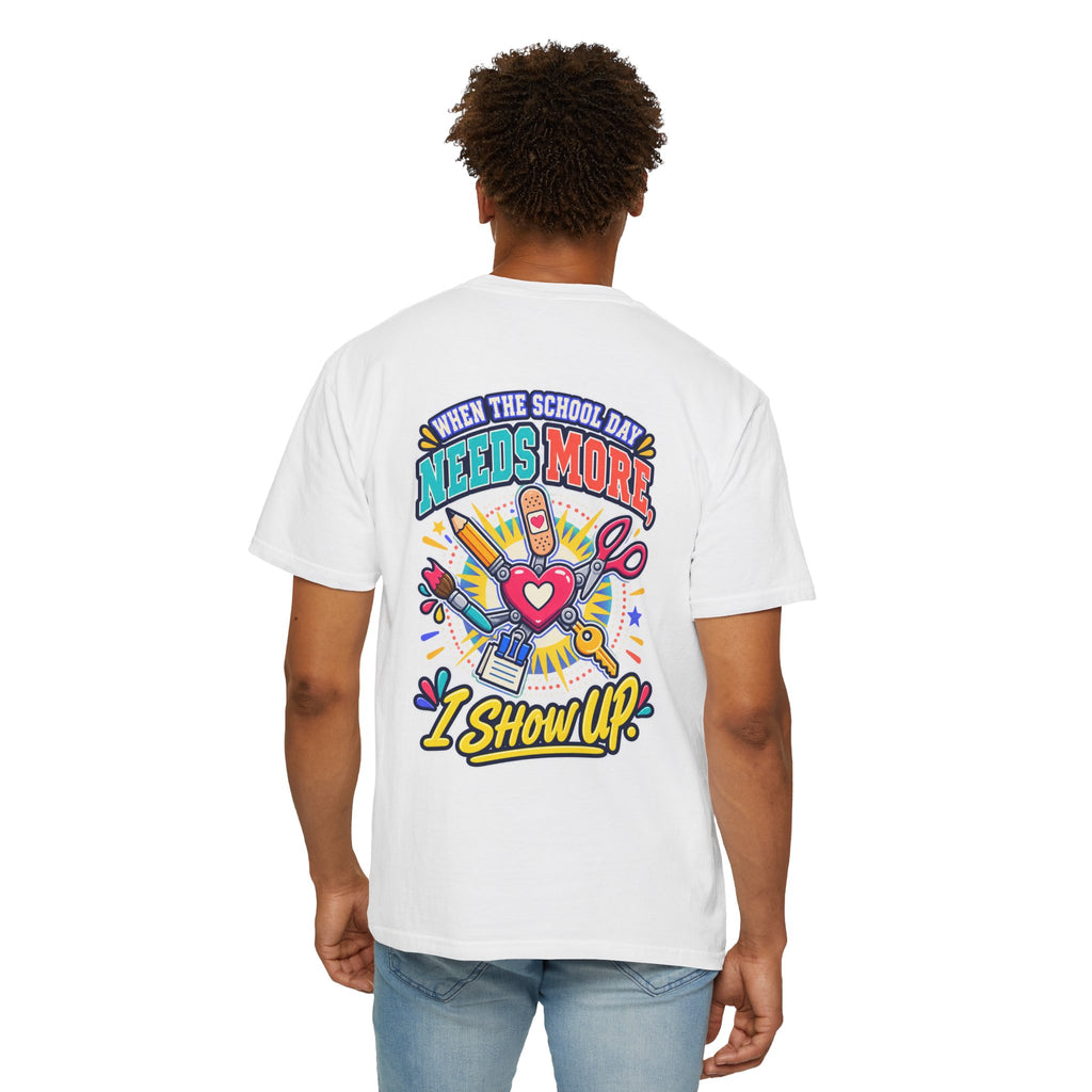 Here to Help School Support Staff Comfort Colors® Tee 🍎✏️