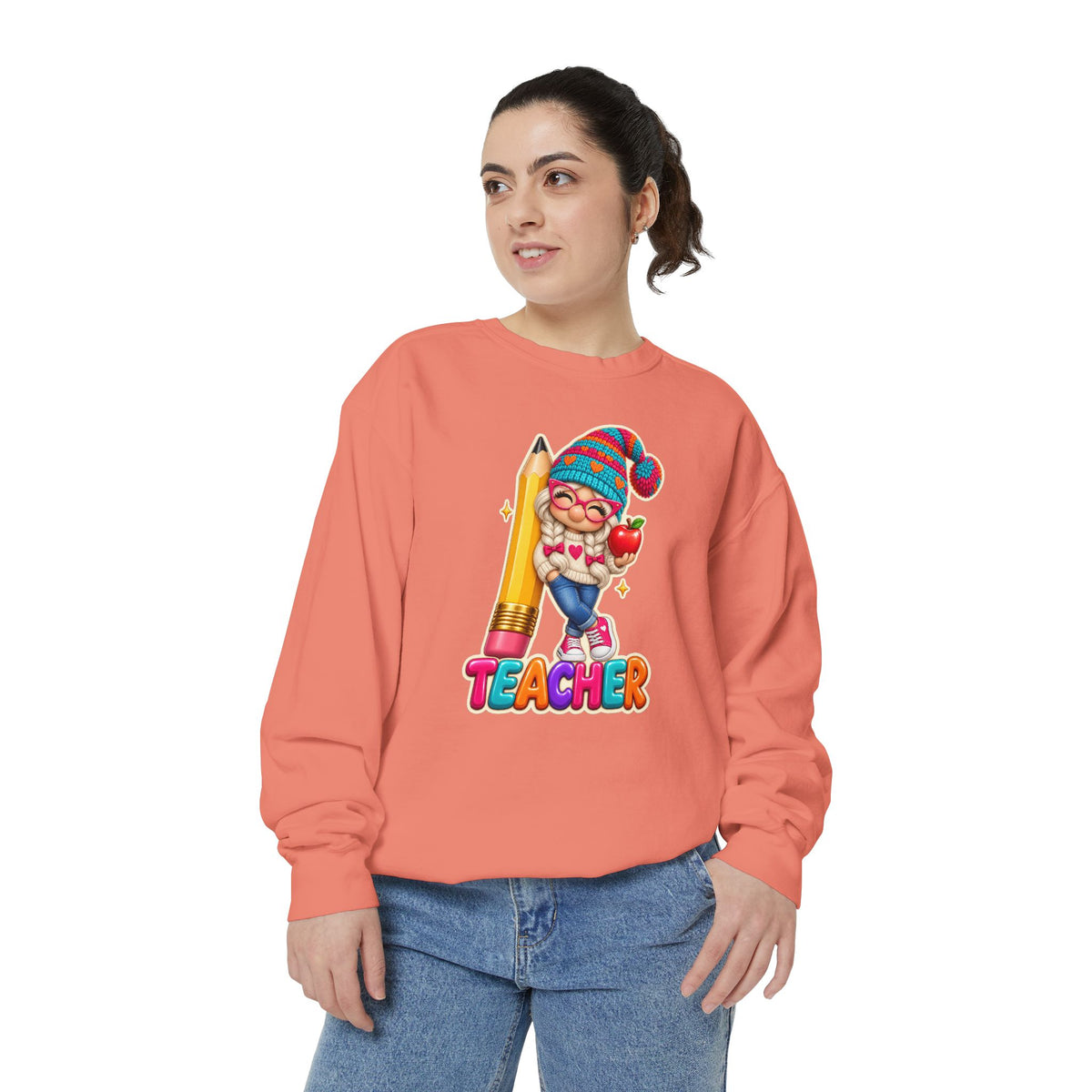 Gnome Teacher Classroom Christmas Holiday Sweatshirt