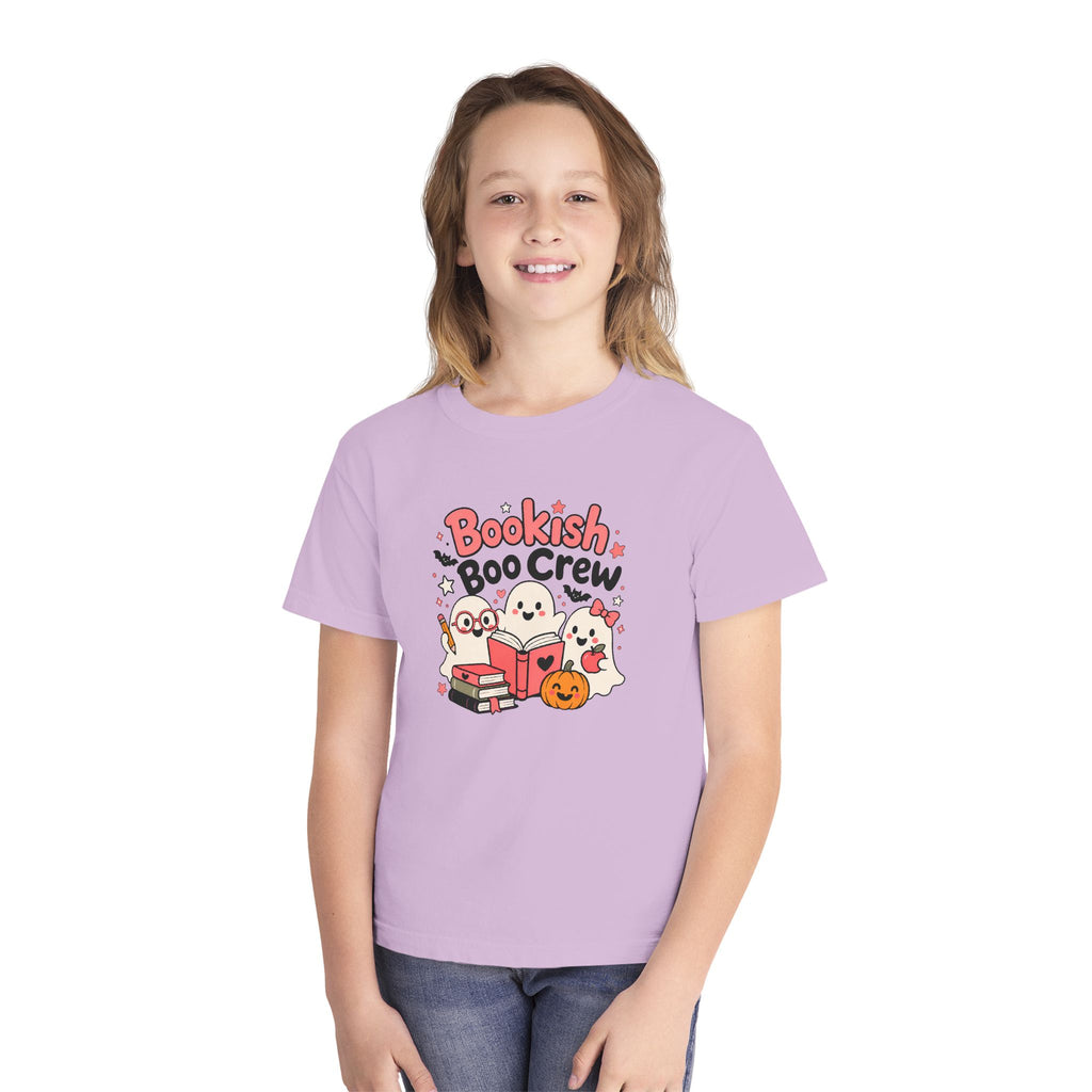 Bookish Boo Crew Youth Halloween Tee 📚👻