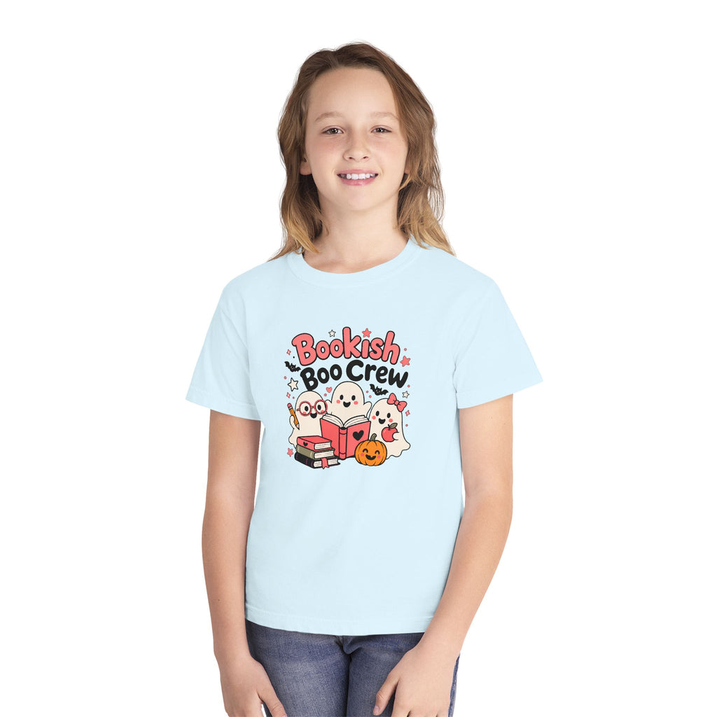 Bookish Boo Crew Youth Halloween Tee 📚👻