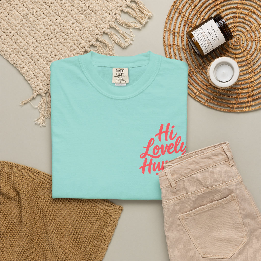 Hi Lovely Human Navy Garment-Dyed Comfort Colors® T-Shirt