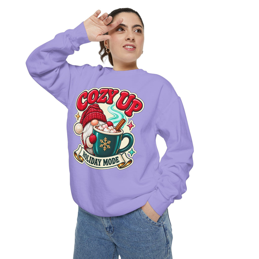 Cozy Up Christmas Mode Gnome Cocoa Sweatshirt