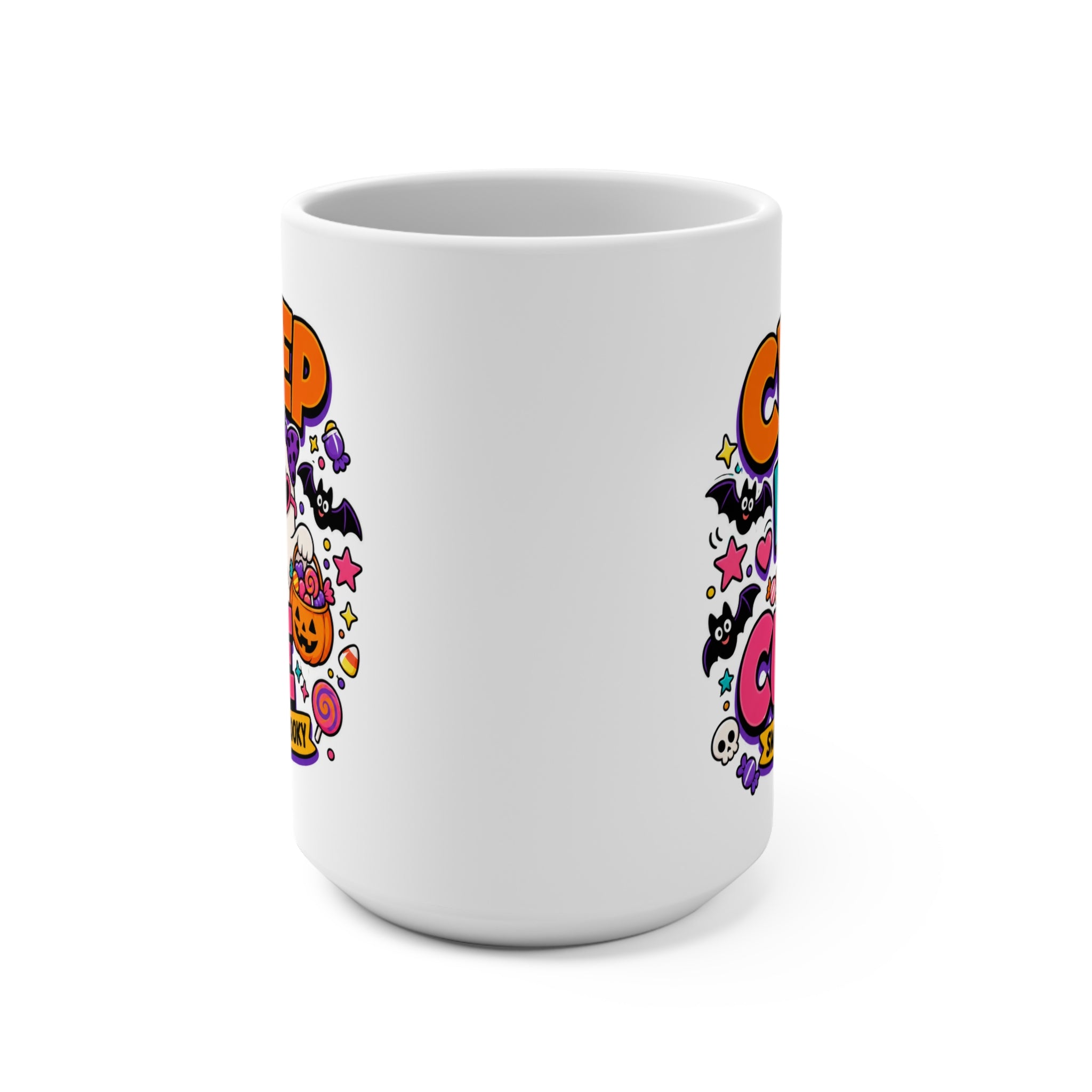 Creep It Cute Mug - Halloween Coffee Cup - Sweet but Spooky Ghost Mug - Fun Fall Gift