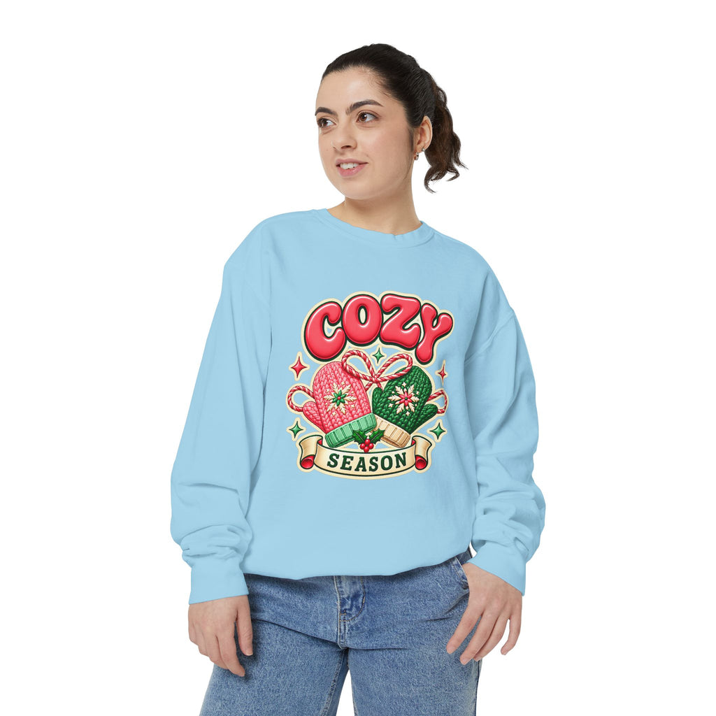 Cozy Season Christmas Sweatshirt 🧤🎄☕️