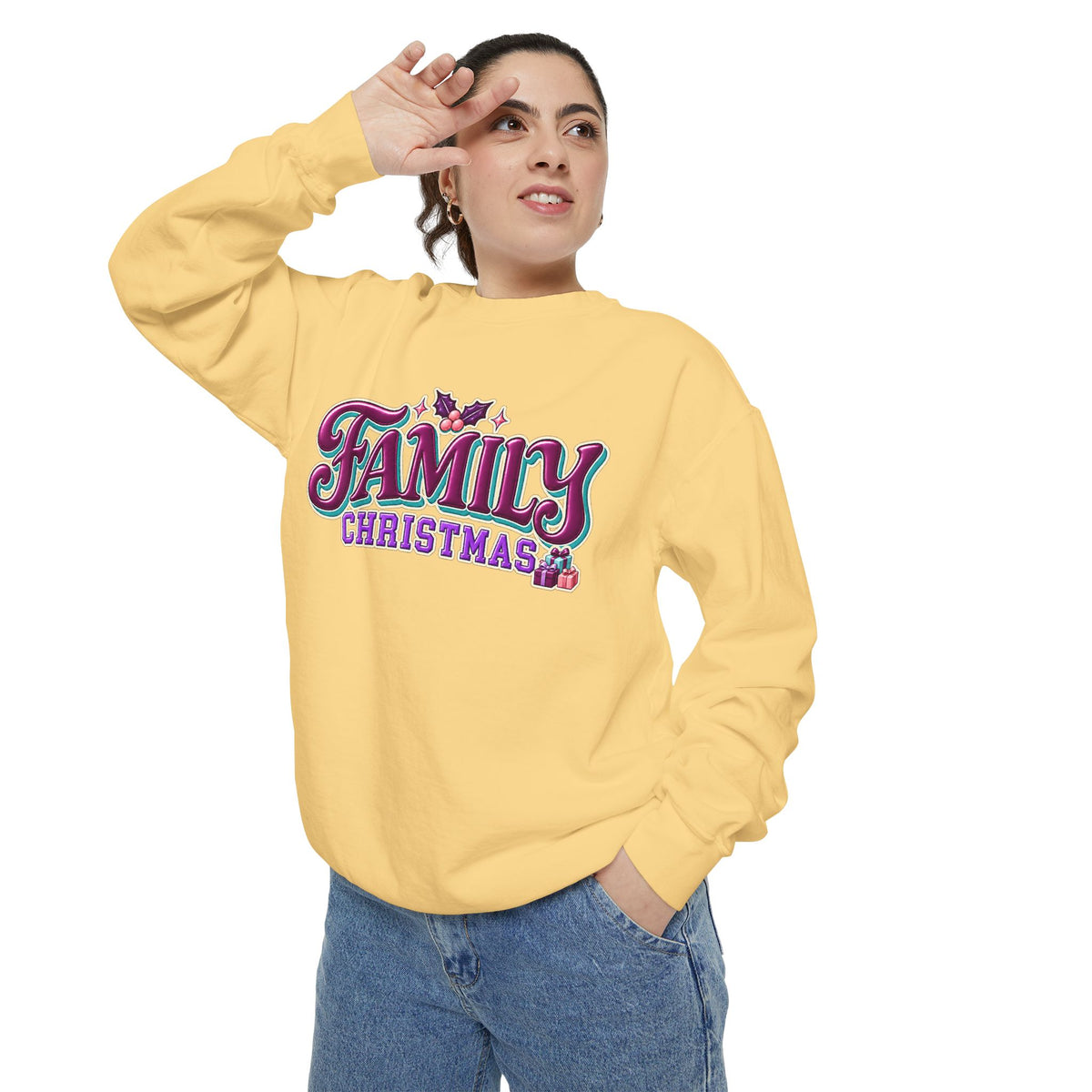 Family Christmas Retro Holiday Sweatshirt
