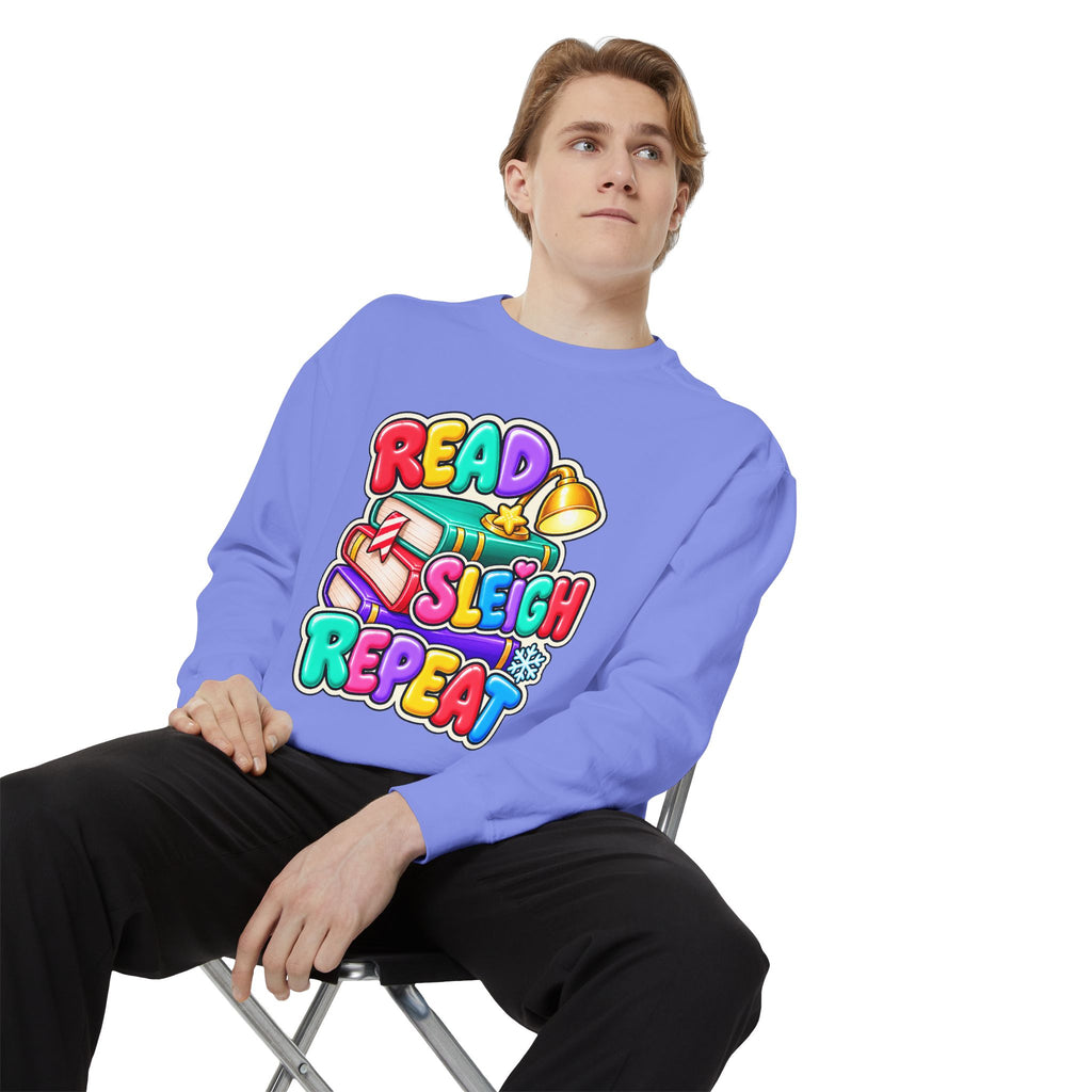 Read, Sleigh, Repeat Christmas Sweatshirt 📚🔔❄️