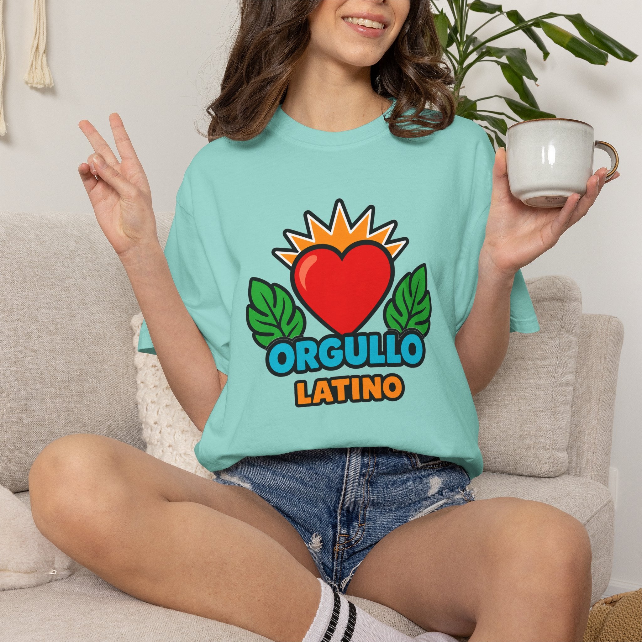 Orgullo Latino Heritage Heavyweight Tee ❤️🌿