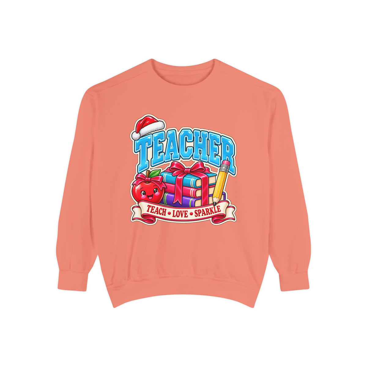 Teach • Love • Sparkle Christmas Teacher Sweatshirt