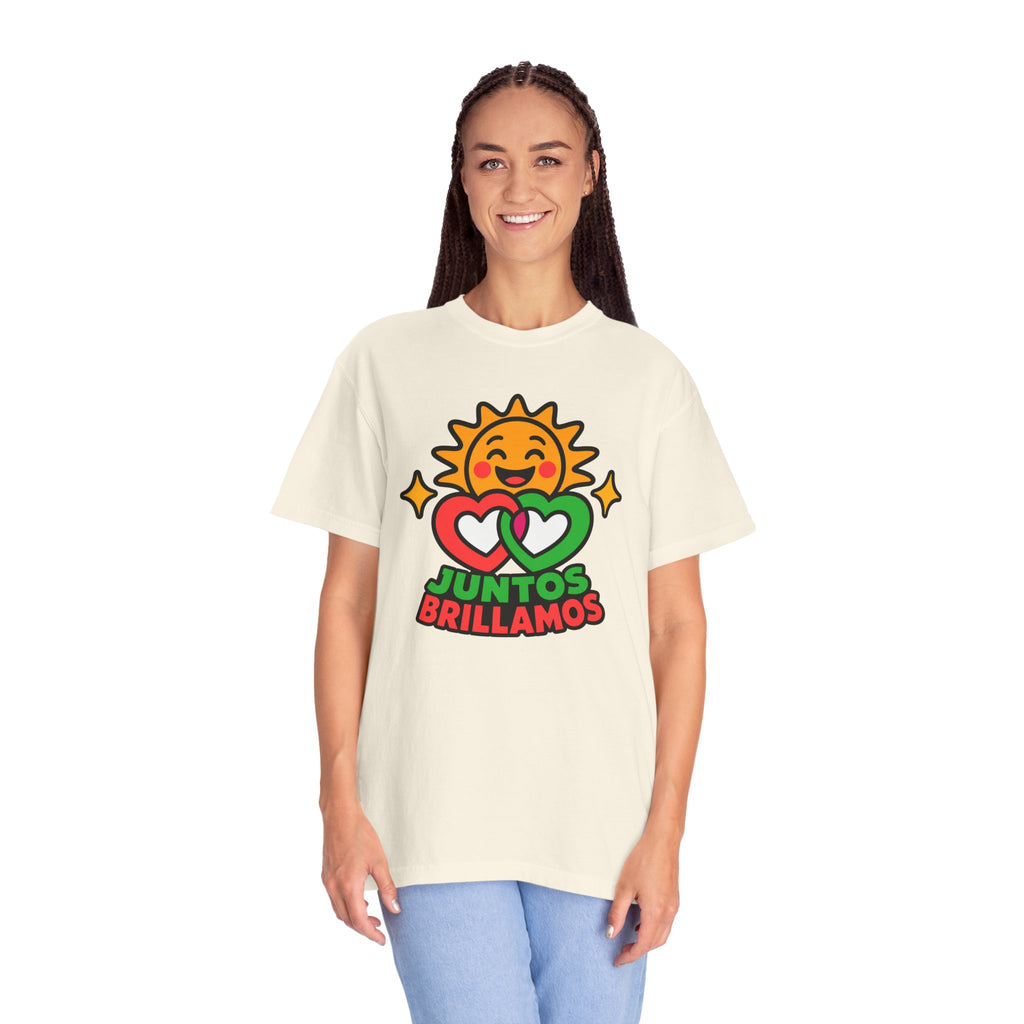 Juntos Brillamos Latino Heritage Heavyweight Tee ☀️❤️