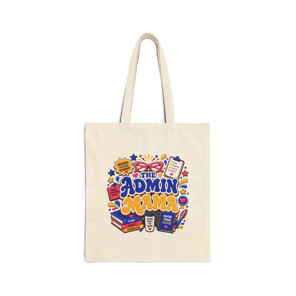 Admin Mama – Funny Office Administrator Gift - Canvas Tote Bag