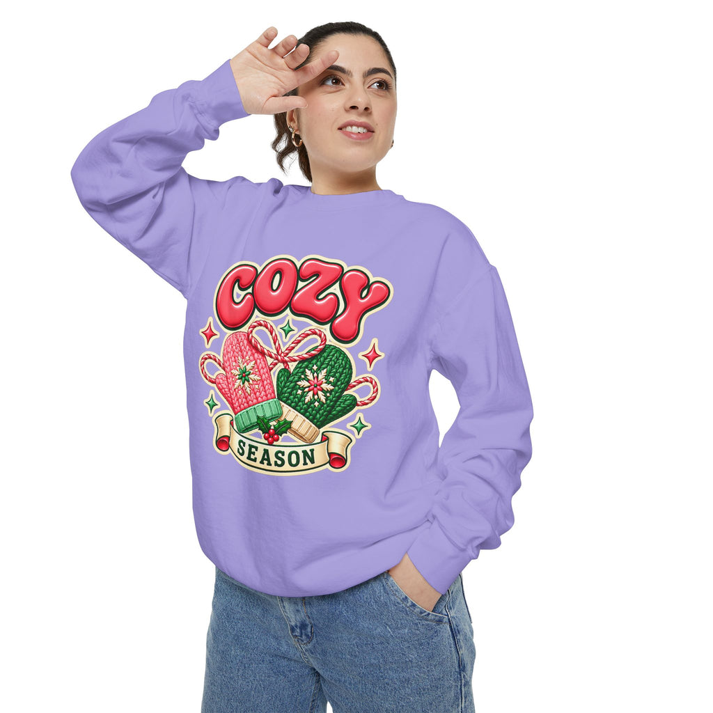 Cozy Season Christmas Sweatshirt 🧤🎄☕️
