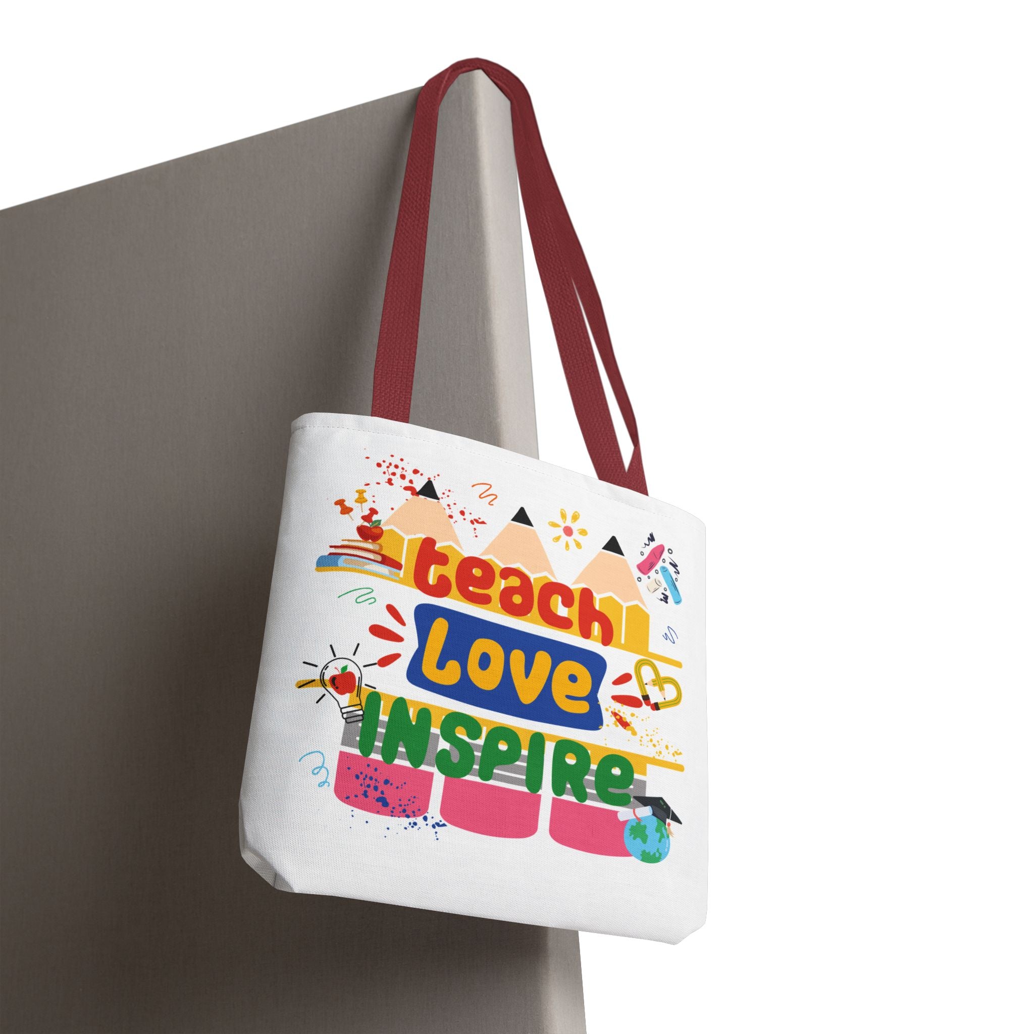 Teach Love Inspire - Double-Sided Teacher Tote Bag